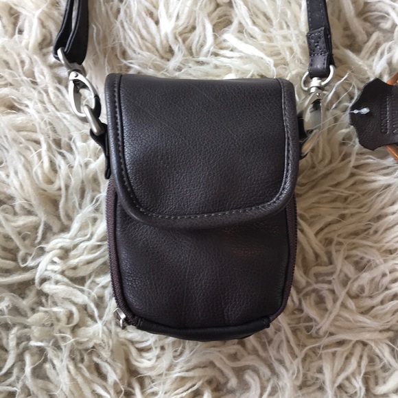 Canyon Outback Brown Leather Crossbody Purse - Like New - Picture 1 of 8